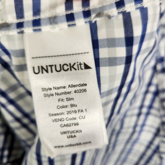UNTUCKit Mens Allendale Slim Fit Long Sleeve Button Down Shirt Size Small - Picture 4 of 7